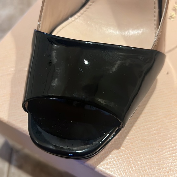 Prada Calzature Donna Heels size 37 - Tan/ Black - Picture 9 of 11